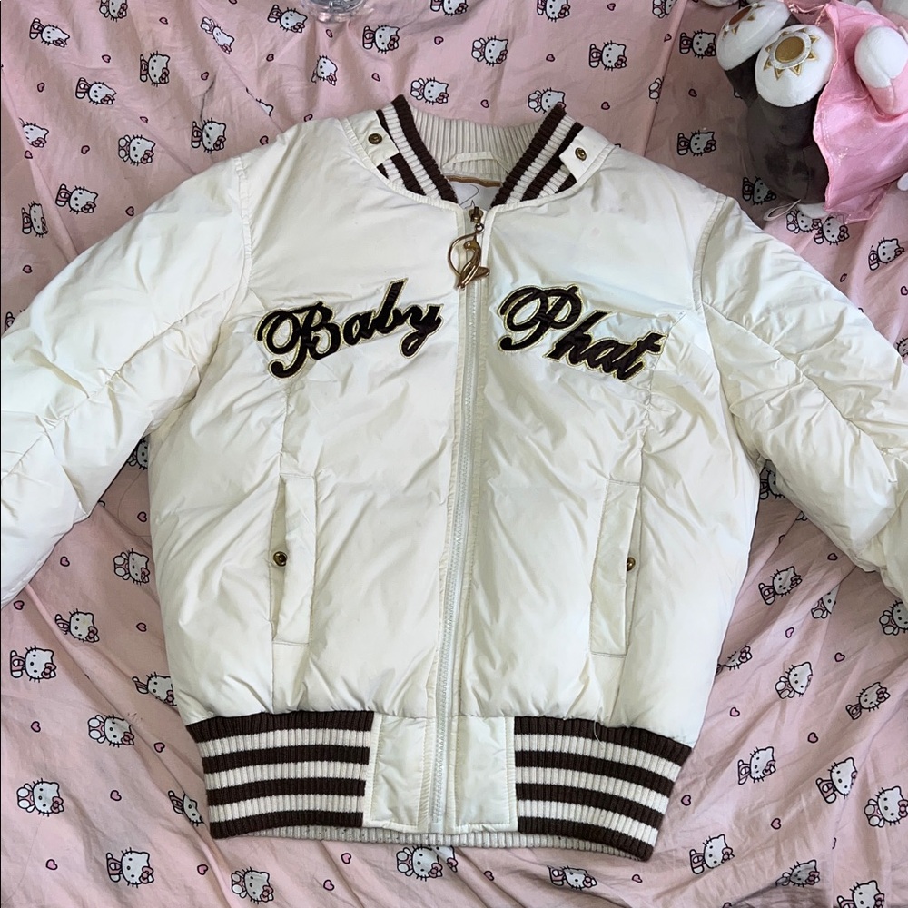 Baby Phat Kids Cream Puffer Jacket